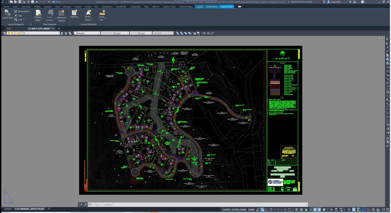 Usage of AutoCAD Civil 3D