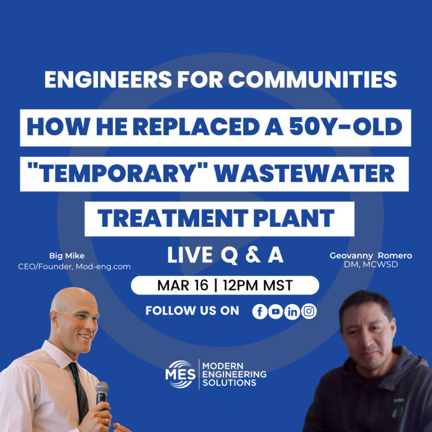 How He Replaced 50-Year-Old Temporary Wastewater Treatment Plant