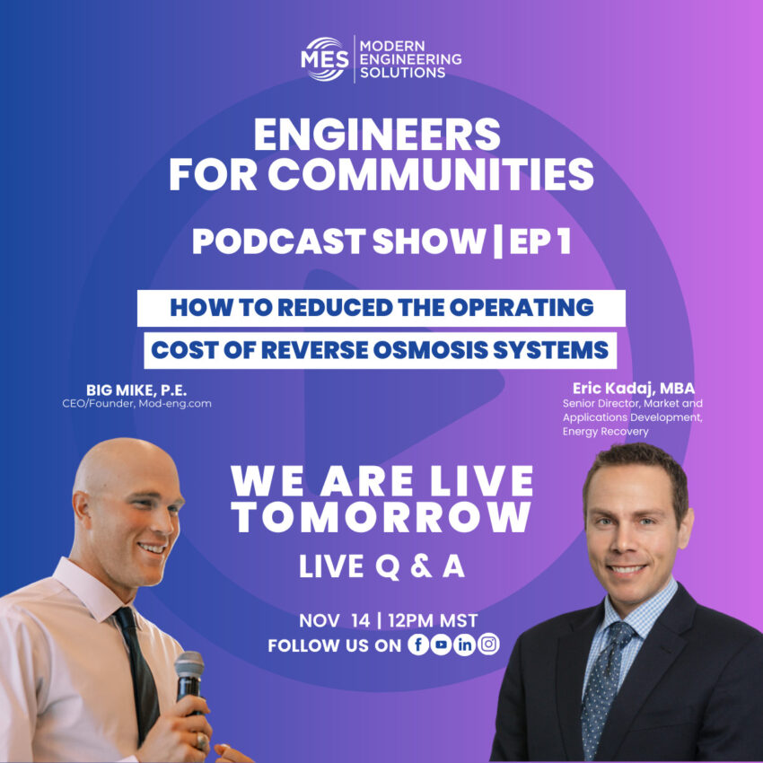 How To Reduce The Operating Cost Of Reverse Osmosis Systems | Weftec Series | EP1